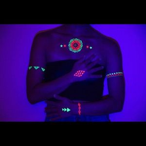 Glow Collection | UV Light Temporary Tattoos